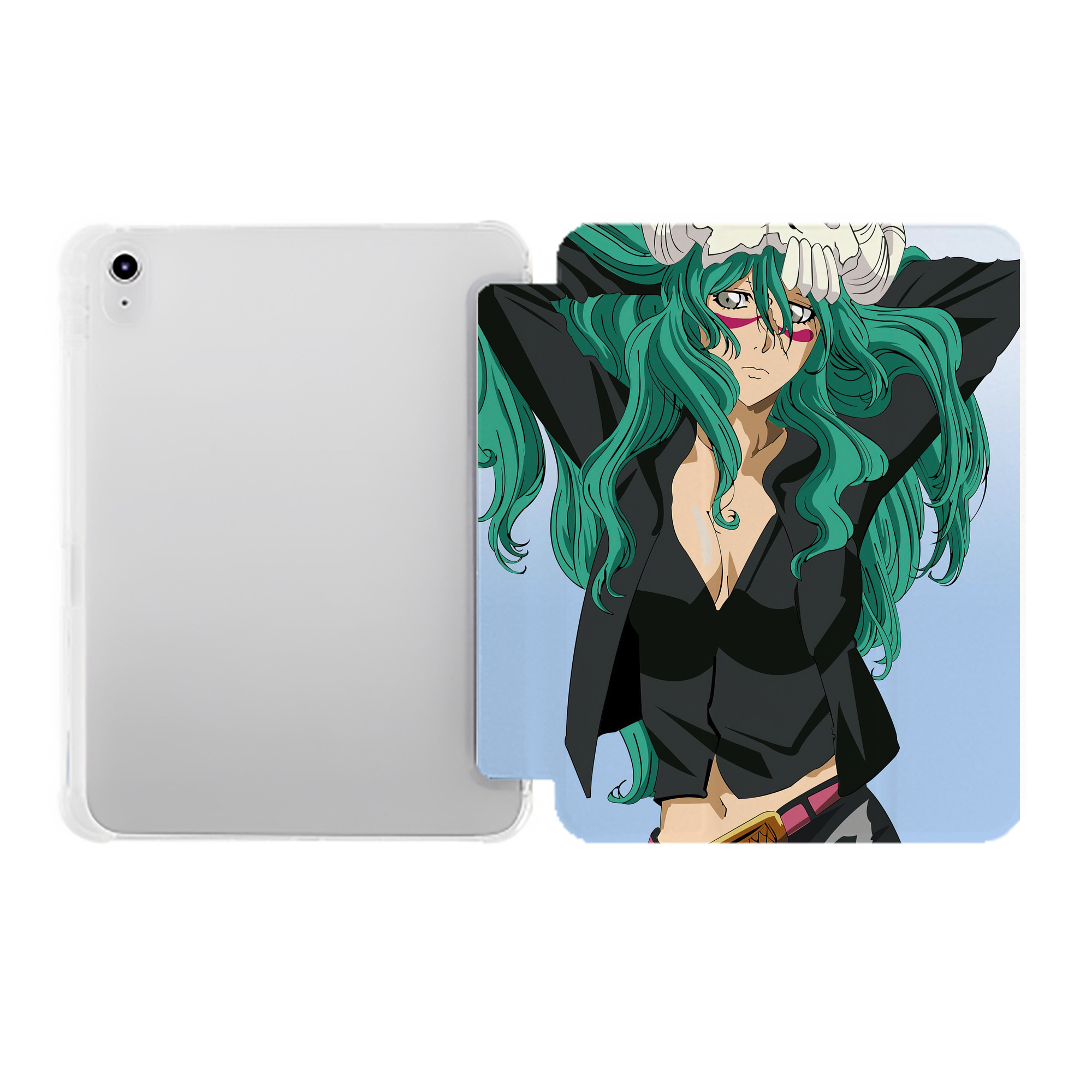（画像用） ブリーチ BLEACH IPad ケース ペン収納付き 三つ折りスタンド PUレザー×シリコン 対応機種9.5/10.5/10.9インチ
